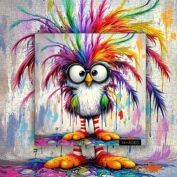 Color Explosion Bird puzzle puzzle 1000 pezzi
